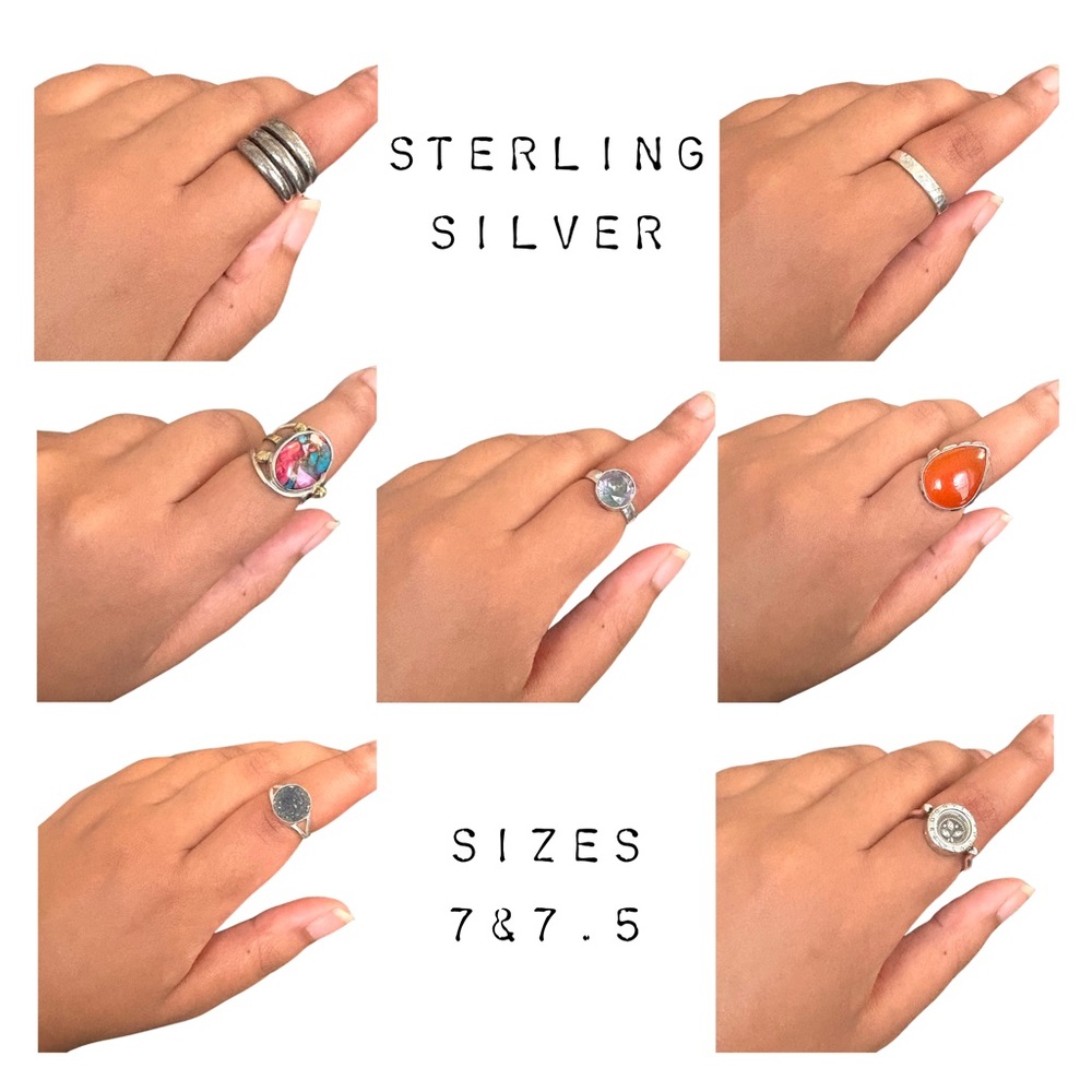 Sterling Silver Women's Ring Set
